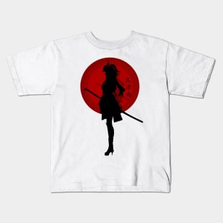 Samurai Woman Kids T-Shirt